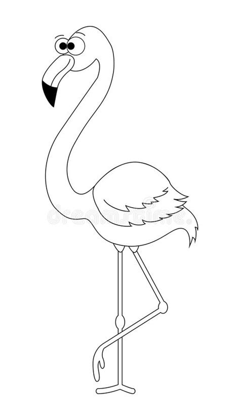 Funny Flamingo Cartoon Stock Illustrations 2470 Funny