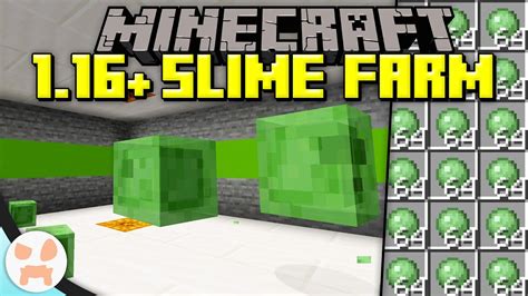 Easy Efficient Slime Farm Tutorial Minecraft 116 Youtube