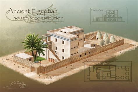 Artstation Ancient Egyptian House Reconstitution Amarna Period
