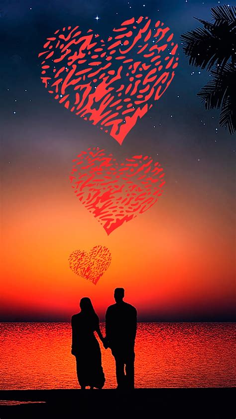 1366x768px 720p Free Download Love For Love Couple Heart Horizon