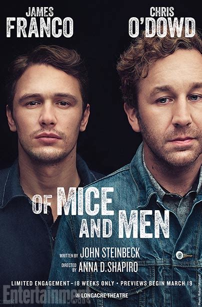 James Franco Chris Odowd In Bway Of Mice And Men See The Poster