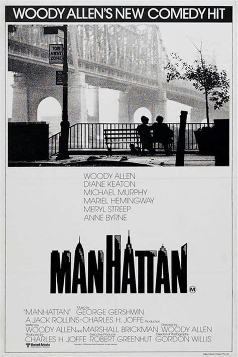 Manhattan Woody Allen Diane Keaton 1979 Movie Poster Reprint Etsy