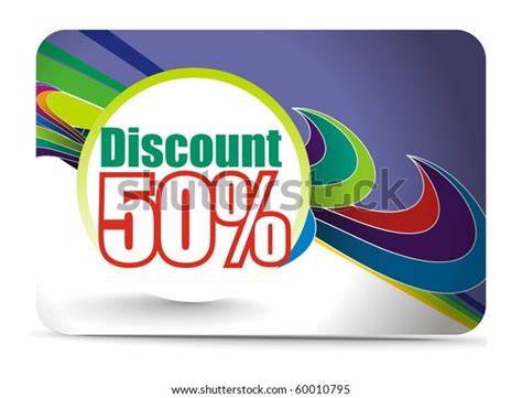 Discount Card Templates Vector Illustration Stock Vector Royalty Free