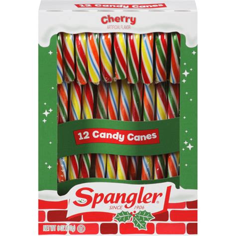 Spangler Cherry Candy Canes 6 Oz 12 Count