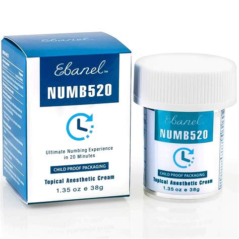 Ebanel 5 Lidocaine Topical Numbing Cream For Painkilling 135oz 135