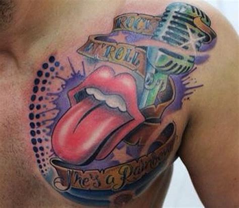 Rolling Stones Tattoo Stone Tattoo Rock Tattoo Band Tattoo Get A Tattoo Weird Tattoos Great