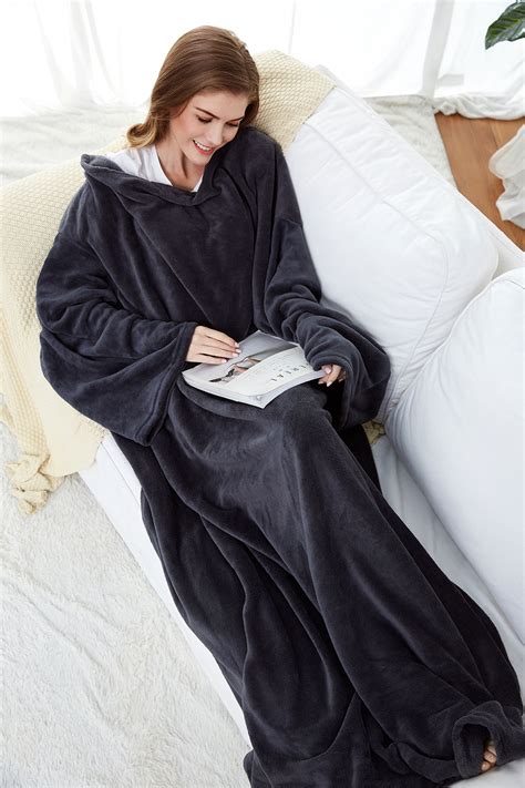 Full Body Snuggle Blanket With Sleeves Joopzy