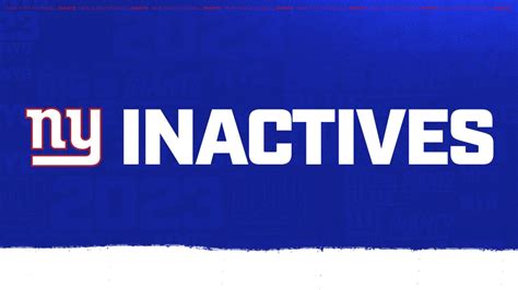 Nfl Week 18 Inactives Whos In Whos Out For Giants Vs Eagles Bvm
