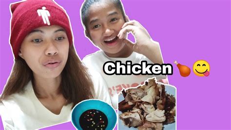 Eating Chicken With Spicy Sauce🍗🍗😋 Youtube