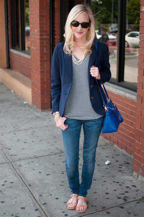 Casual Friday Jeans T Shirts And Bright Blue Bags Kelly In The City
