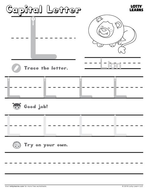 A collection of english esl worksheets for home learning, online practice, distance learning and english classes to teach about letter, writing, letter writing. 18 Entertaining letter L Worksheets for Kids ...