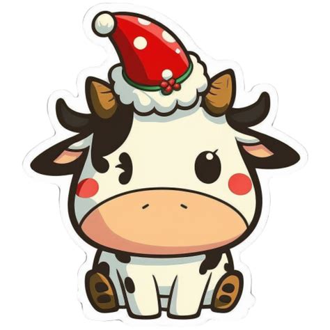 Baby Cow Christmas Icon Baby Animal Christmas Iconpack Icon Archive