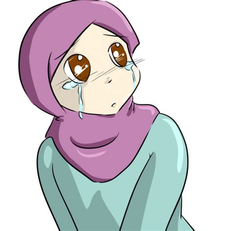 Gambar Kartun Muslimah Sedih Menangispng 585×587 Anime Pinterest