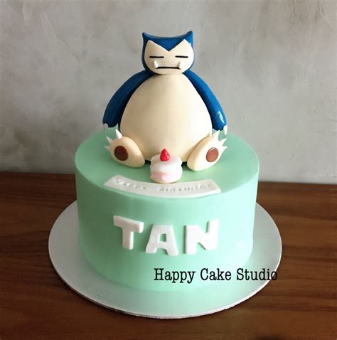 Snorlax Buttercream Cake For The Tans Happy Cake Studio