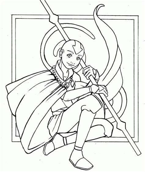 Avatar the last airbender color page. Aang Coloring Pages - Coloring Home
