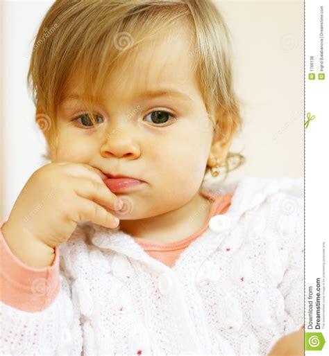 Small Baby Thinking Royalty Free Stock Photos Image 1766138