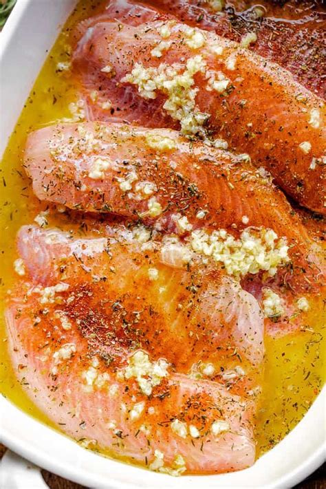 Easy Garlic Butter Oven Baked Tilapia Seasoned With A
