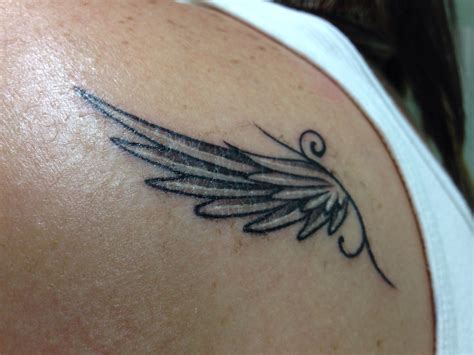 New Angel Wing ️ Tribal Tattoos Tattoos Skull Subtle Tattoos Feather