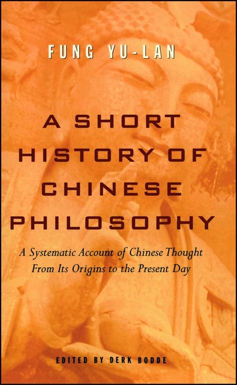 A Short History Of Chinese Philosophy Book By Yu Lan Fung Derk Bodde