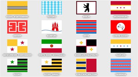 German State Flags Redesigned Vexillology
