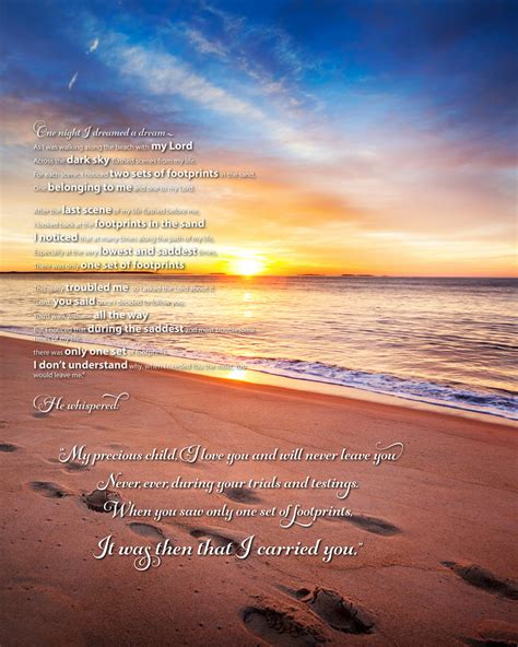 Footprints In The Sand Poem Beautiful Poem From Only The