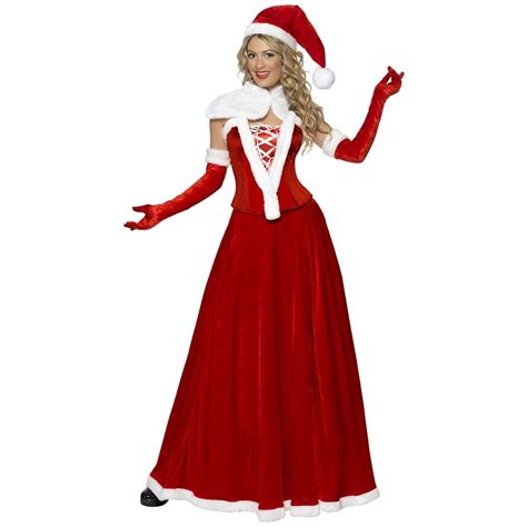 Santa Fancy Dress Costume Size 16 18 L Ladies Christmas