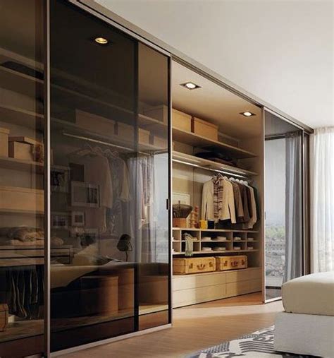 Tinted Glass Luxury Closets Design Wardrobe Door Designs Bedroom