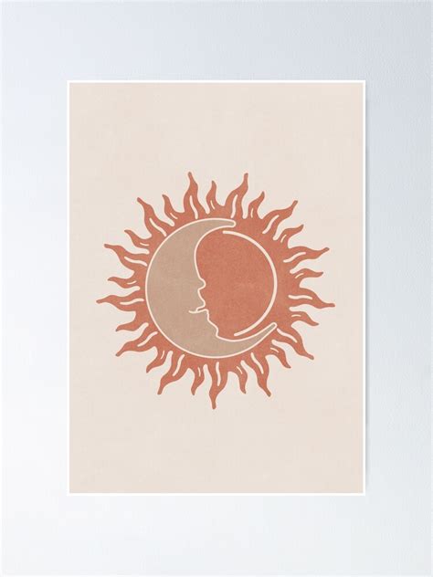 Sun And Moon Poster For Sale By Millamix Redbubble