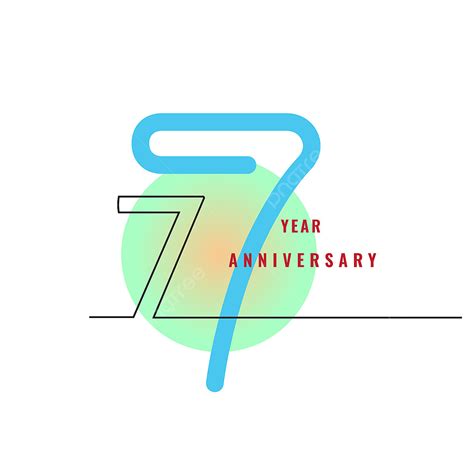 7 Anniversary Vector Hd Png Images 7 Year Anniversary Logo Design