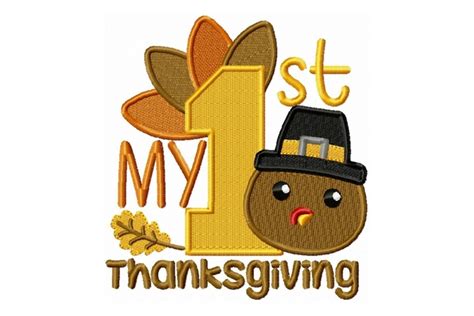 My First Thanksgiving · Creative Fabrica