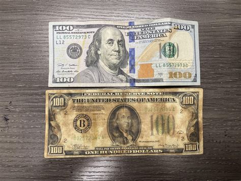 Old 100 Dollar Bill Front And Back Jp