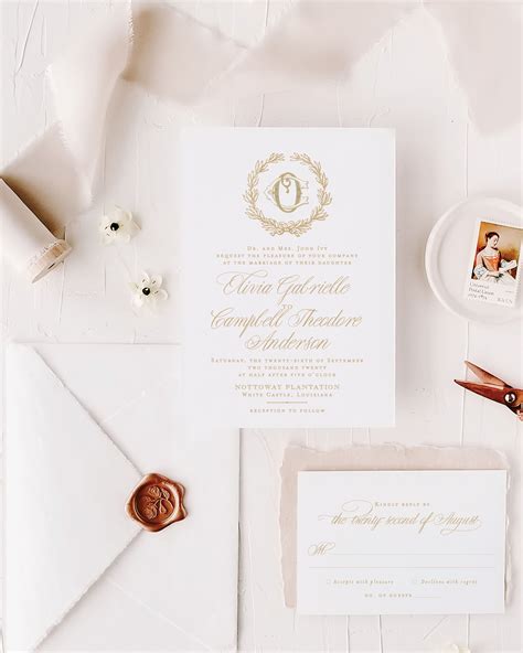 The Wedding Stationery Is Laid Out And Ready To Be Used