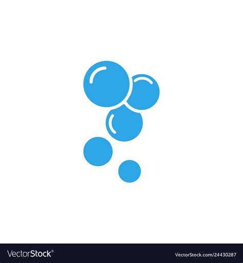 Water Bubble Icon Design Template Isolated Vector Image