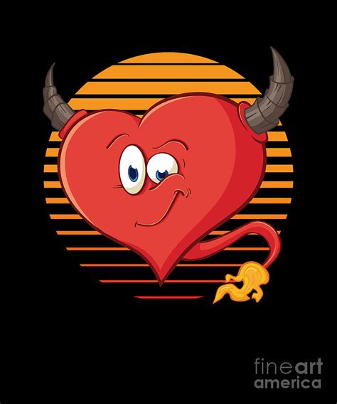 Evil Heart Valentines Day Hearts Day Love T Digital Art By Thomas