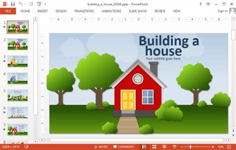 Animated House Powerpoint Templates