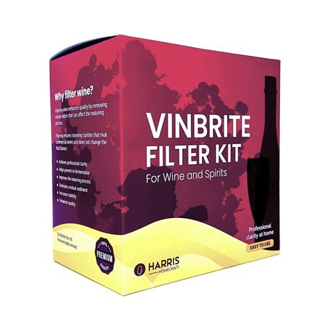 Wine Filter Harris Filters Vinbrite Mk3 Complete Kit Incl Pads And New