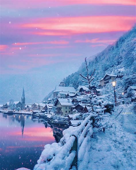 Winter In Hallstatt Austria ©️dotzsoh Mostbeautiful