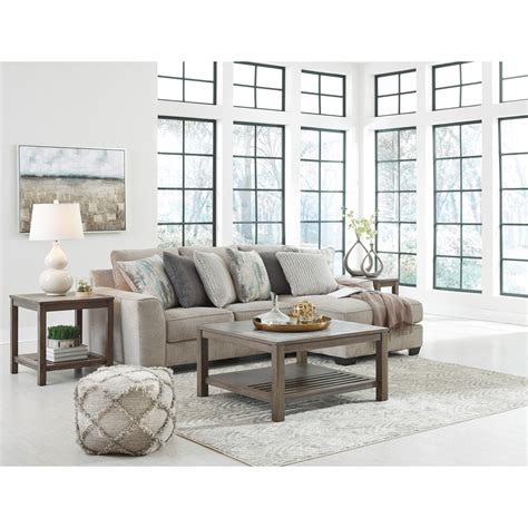 Benchcraft By Ashley Ardsley Contemporary 2 Piece Sectional With Right