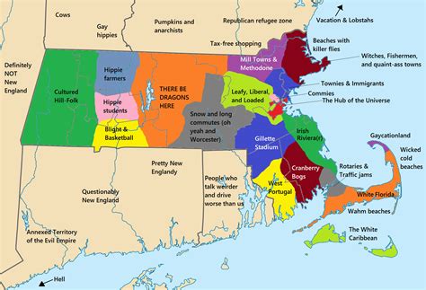 New England Area Map Secretmuseum