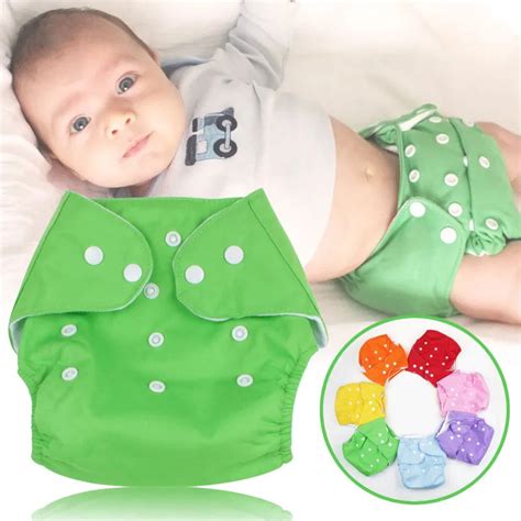 1pc Cotton Reusable Nappies Soft Covers Baby Cloth Diapers Adjustable