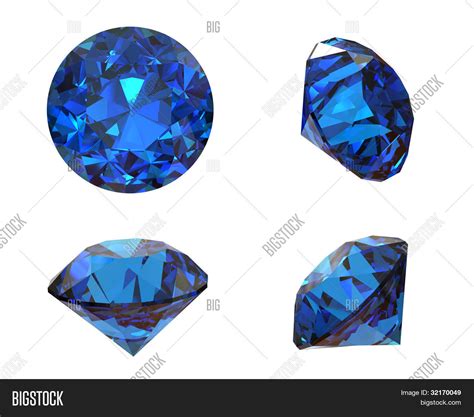 Round Blue Gemstone Image And Photo Free Trial Bigstock