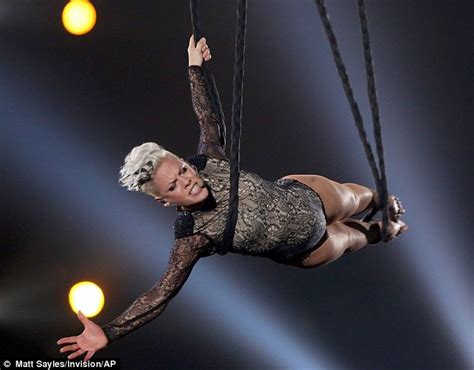 Pink Swings Upside Down In Daring Acrobatic Grammys Performance Daily