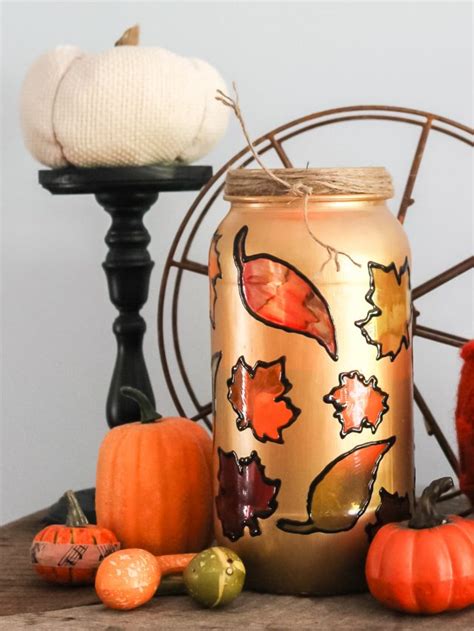 Mason Jar Candle Holder Perfect For Fall Story Angie Holden The