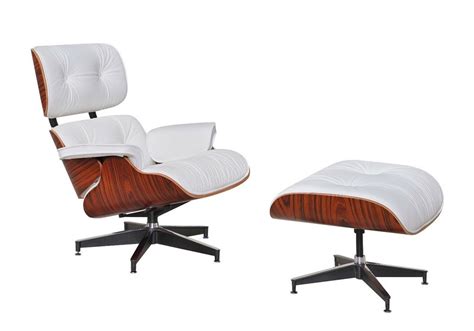 Member discount applies, but other discounts do not apply. Eames Inspired Rosewood Lounge Chair & Ottoman - White ...