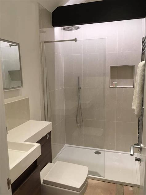 An open shower offers less privacy than a standard shower stall with a door. Make the most of the space you have in your small bathroom by combining a combination toilet and ...