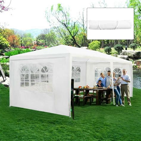 Costway Outdoor 10x20 Canopy Tent Heavy Duty Wedding Party Sidewalls