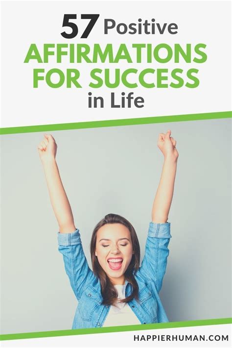 57 Positive Affirmations For Success In Life In 2020 Success
