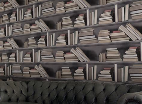 Bookshelf Wallpaper — Renovate Better Living Through Design