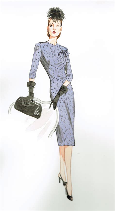 Vintage Vogue Illustration By L Oneal Illustration Fashion Design