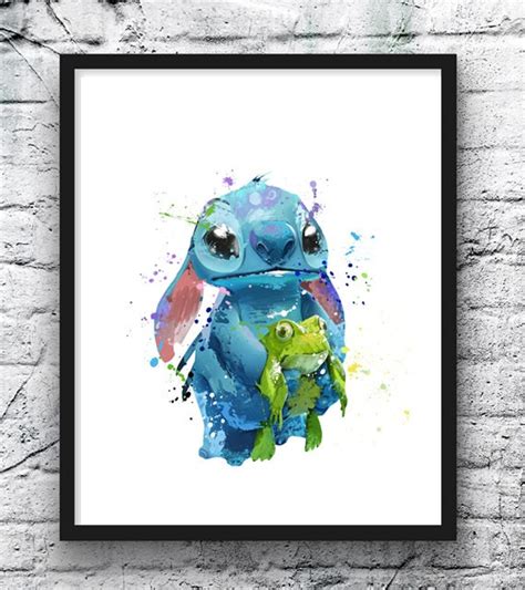 Prints Art And Collectibles Lilo And Stitch Print Kids Room Decor Movie